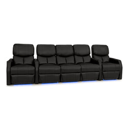 12006 Leather Gel Spacesaver Home Theater Seating