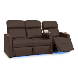 Sienna Italian Leather Spacesaver Home Theater Seating