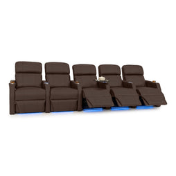 Sienna Italian Leather Spacesaver Home Theater Seating