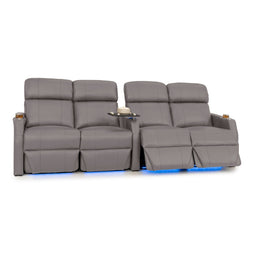 Sienna Italian Leather Spacesaver Home Theater Seating