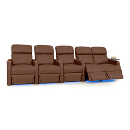 Sienna Italian Leather Spacesaver Home Theater Seating