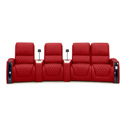 Apex CoolZeroᵀᴹ Wedge Console Italian Leather Home Theater Seats