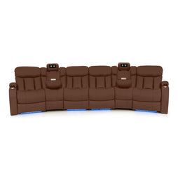 Seatcraft Niagara Italian Leather Sofa, Power Recline
