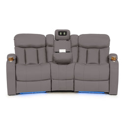 Seatcraft Niagara Italian Leather Sofa, Power Recline