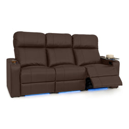 Julius Italian Leather Big & Tall Home Theater Seats