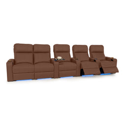 Julius Italian Leather Big & Tall Home Theater Seats