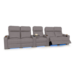 Julius Italian Leather Big & Tall Home Theater Seats