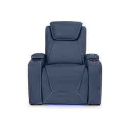 Paladin Italian Leather Heat & Massage Home Theater Seating Single Recliner