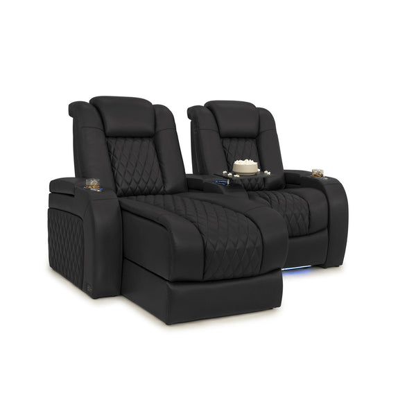 Diamante Chaise CoolZeroᵀᴹ Italian Leather Home Theater Seating