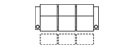 Row of 3 Sofa 88.0"
