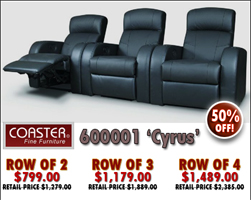 Coaster 600001 Cyrus Theater Seating