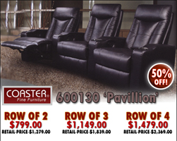 Coaster 600130 Pavillion Theater Seating