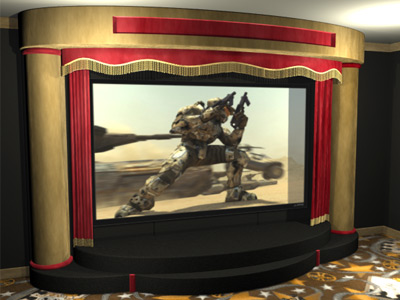 Home Theater Reviews on Home Theater Decor Home Theater Stages Proscenium Home Theater