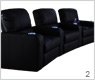 LANE 122 Hat Trick Home Theater Seating