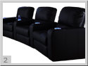 LANE 122 Hat Trick Home Theater Seating