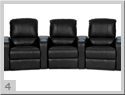 LANE 122 Hat Trick Home Theater Seating