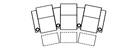 Palliser Theater Seat Row of 3 Dimensions