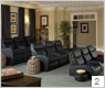 Seatcraft Rialto Back Row Home Theater Seating