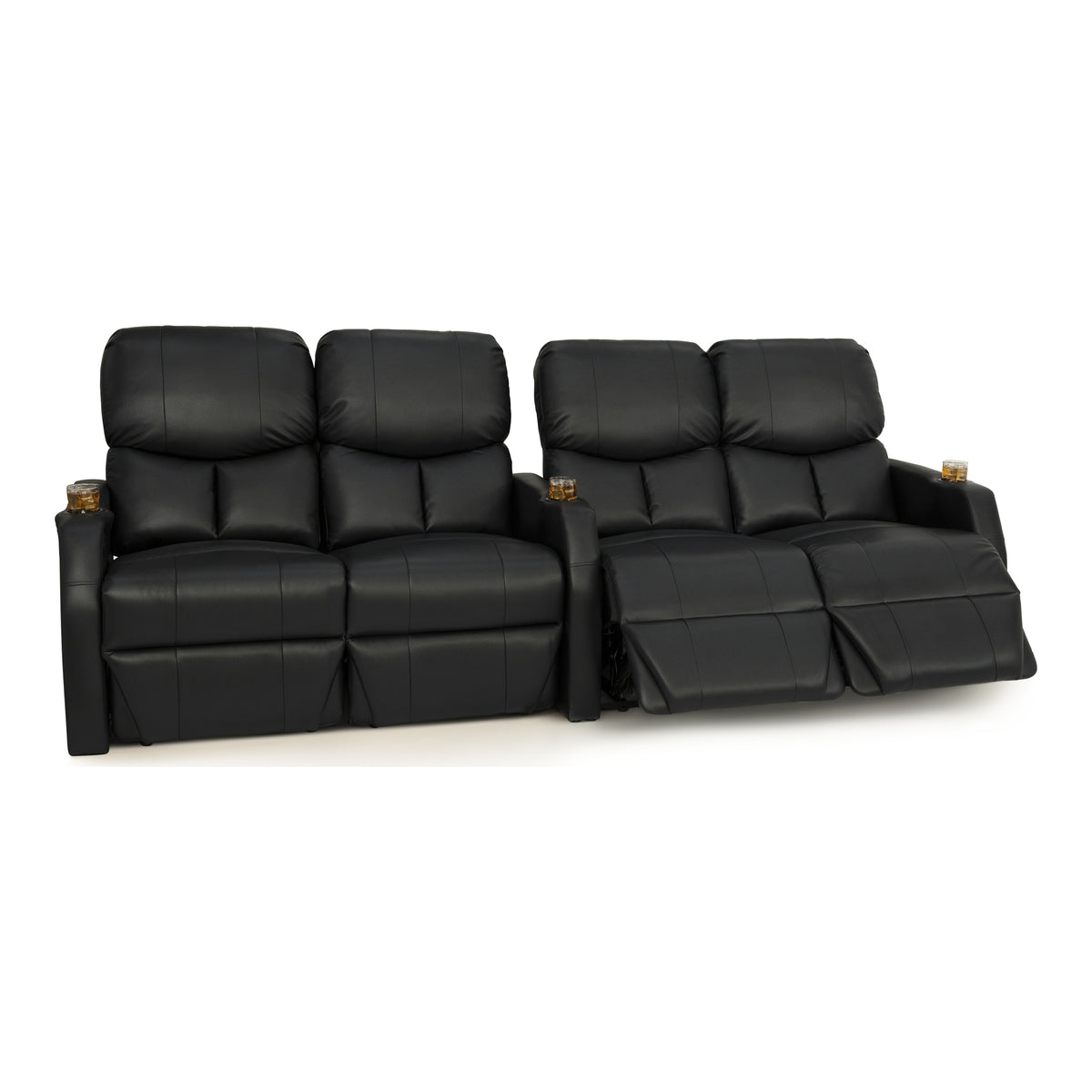 12006 Leather Gel Spacesaver Home Theater Seating