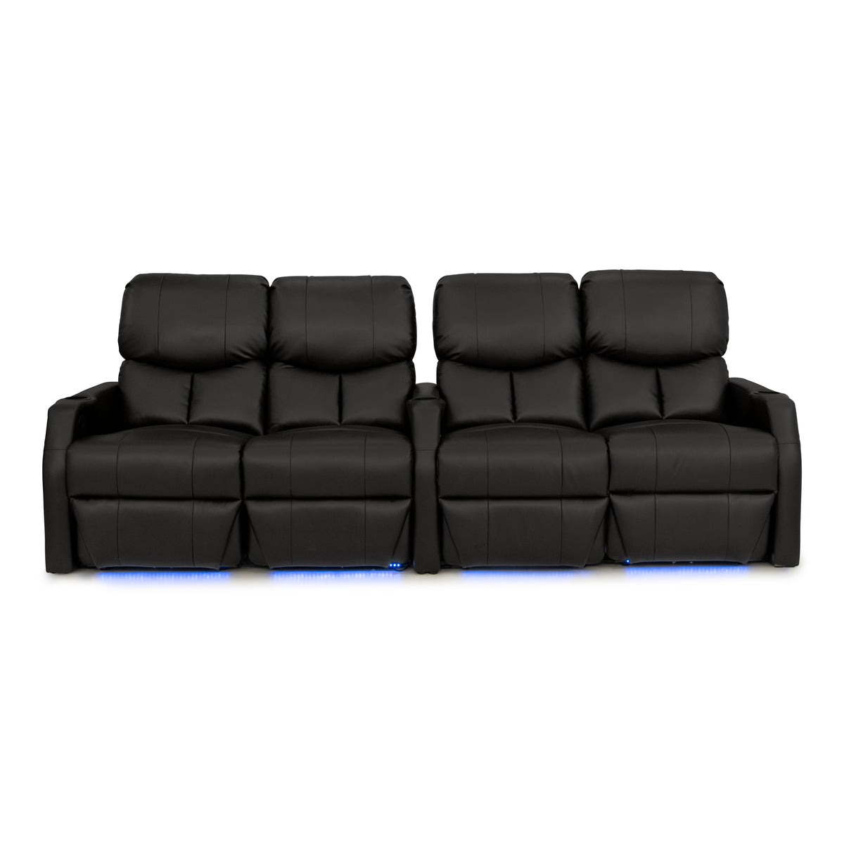 12006 Leather Gel Spacesaver Home Theater Seating