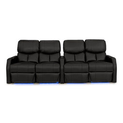 12006 Leather Gel Spacesaver Home Theater Seating