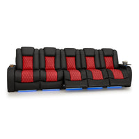 Diamante CoolZeroᵀᴹ Italian Leather Two-Tone Home Theater Seating