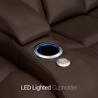 Grenada Italian Leather Home Theater Seating Single Recliner