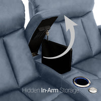 Grenada Italian Leather Home Theater Seating Single Recliner