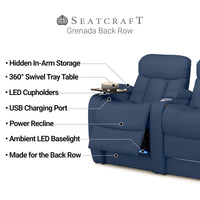 Grenada Italian Leather BACKROW Theater Seating® Single Recliner