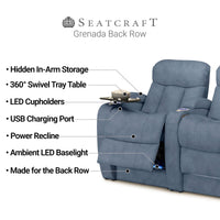 Grenada Italian Leather BACKROW Theater Seating® Single Recliner