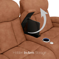 Grenada Italian Leather FRONTROW Theater Seating® Home Theater Seat Single Recliner