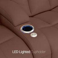 Grenada Italian Leather FRONTROW Theater Seating® Home Theater Seat Single Recliner