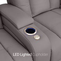 Serenity Italian Leather Home Theater Seating Single Recliner