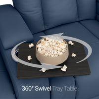 Serenity Italian Leather Home Theater Seating Single Recliner