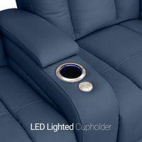Serenity Italian Leather Home Theater Seating Single Recliner