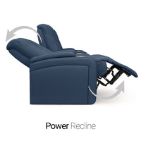 Serenity Italian Leather Home Theater Seating Single Recliner