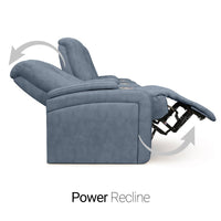 Serenity Italian Leather Home Theater Seating Single Recliner
