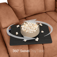 Serenity Italian Leather Home Theater Seating Single Recliner