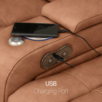 Serenity Italian Leather Home Theater Seating Single Recliner