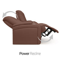 Serenity Italian Leather Home Theater Seating Single Recliner