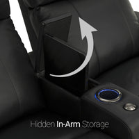 Julius Big & Tall Home Theater Seating Single Recliner