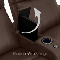 Julius Big & Tall Home Theater Seating Single Recliner