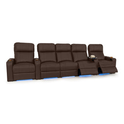 Julius Italian Leather Big & Tall Home Theater Seats