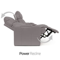 Julius Big & Tall Home Theater Seating Single Recliner