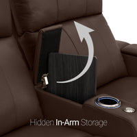 Monterey CoolZeroᵀᴹ Italian Leather Home Theater Seating Single Recliner