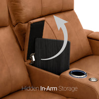Monterey CoolZeroᵀᴹ Italian Leather Home Theater Seating Single Recliner