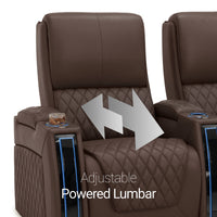Apex CoolZeroᵀᴹ Italian Leather Home Theater Seating Single Recliner