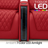 Apex CoolZeroᵀᴹ Italian Leather Home Theater Seating Single Recliner