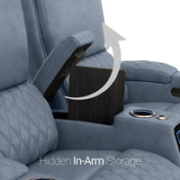 Apex CoolZeroᵀᴹ Italian Leather Home Theater Seating Single Recliner