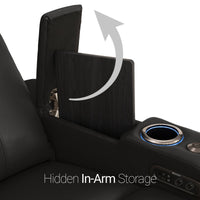 Monterey CoolZeroᵀᴹ Italian Leather BACKROW Theater Seating® Single Recliner